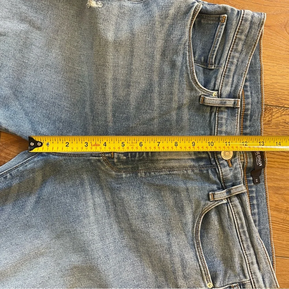 Hudson Barbara Bootcut Jeans Light‎ Blue Distressed